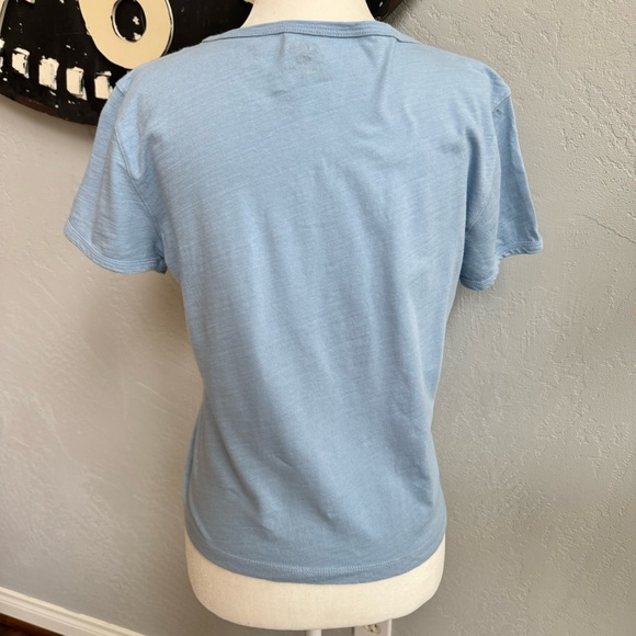 J. CREW Fitted Spring Garden Herb Tee Blue Mist - Picture 6 of 8